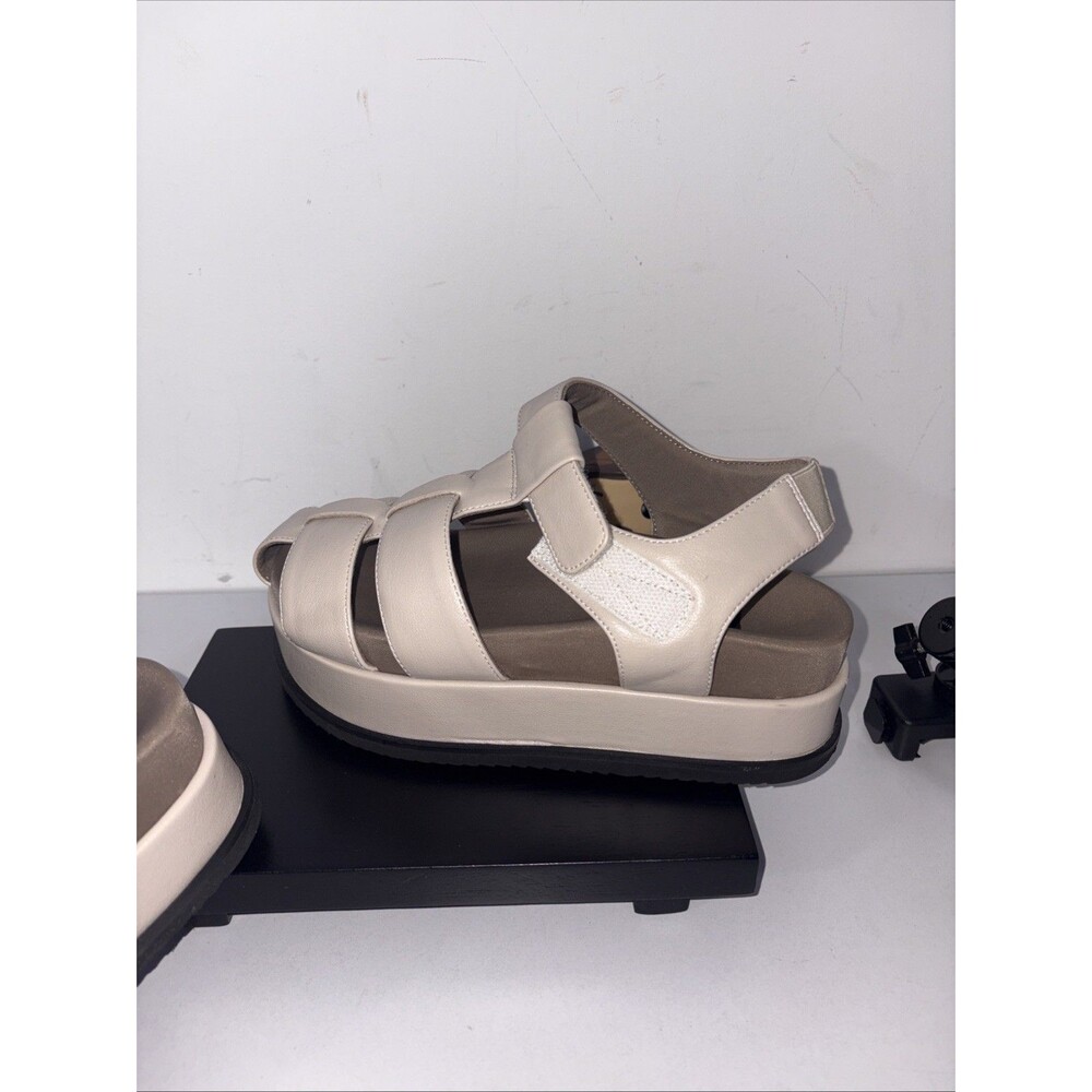 New Roam Leather Platform Sandals Ladies 6 - Picture 2 of 7
